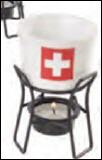 Schweizer Schokofondueset mit Teelicht